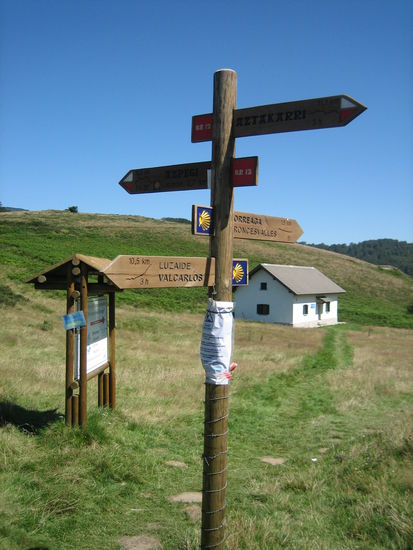 Wegweiser für die Jakobspilger