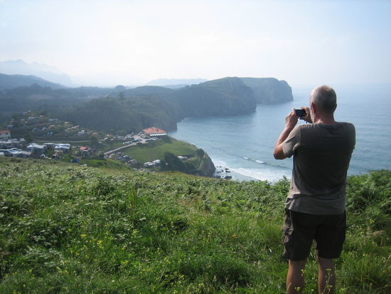 Blick von oben auf den "Camping La Paz"