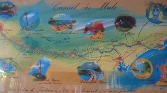 Karte im  "Centre Pierre-Paul Riquet"