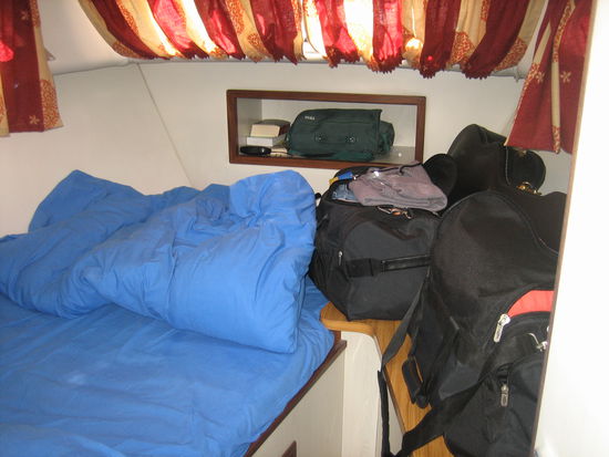 die geräumigere Bugkabine