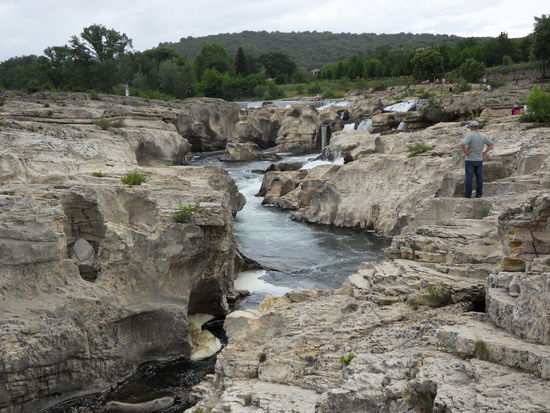 Kaskaden von Sautadet an der Cèze