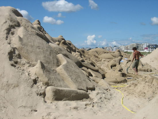 Sandkünstler in Pornichet