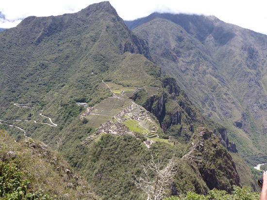 Die Sicht von Hynapichu auf den Machu Picchu, die Anstrengung hat sich gelohnt!