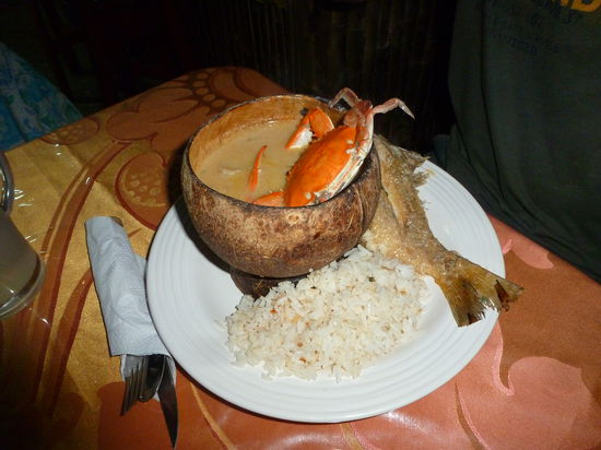 Ein typisches Gericht der Garifunas " Tapado" mhhh lecker