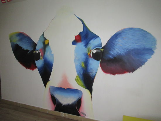 Auch in diesem Hotel waren Künstler am Werk