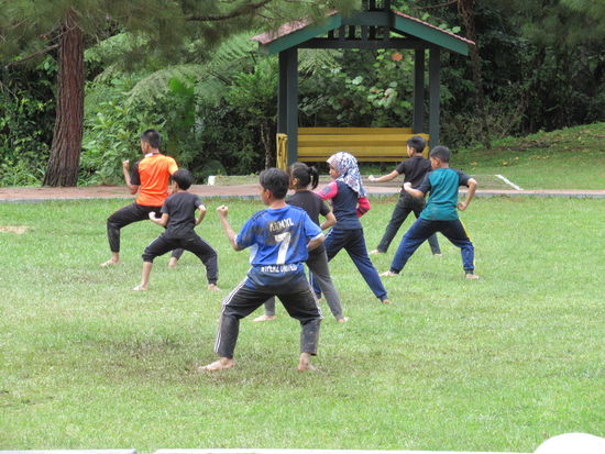 Kinder beim Kampfsporttraining