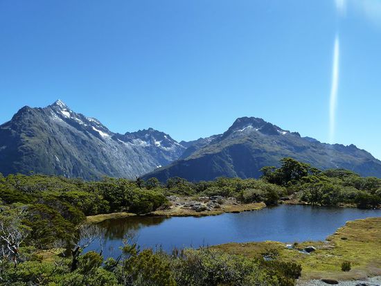Nach einer 2,5 stuendigen Wanderung waren wir endlich oben...
