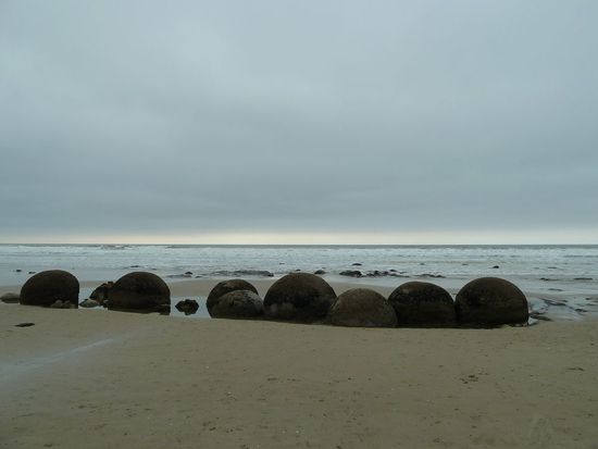 Die meisten echt ganz rund.