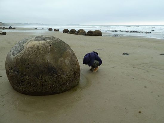 Und hier sieht man Katey beim "Bouldern". 