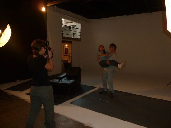 Catschi als Fotografin.