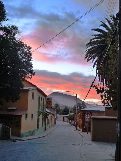 Sonnenuntergang in Pisco Elqui