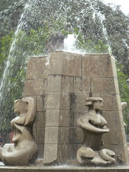 Brunnen Plaza de Armas La Serena