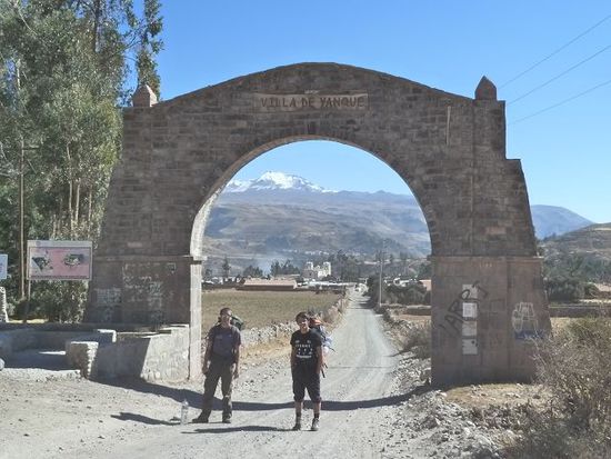 Die ersten 7 km geschafft - Yanque