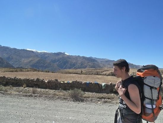 22 km lagen vor uns an diesem Tag, die Sonne brannte herunter