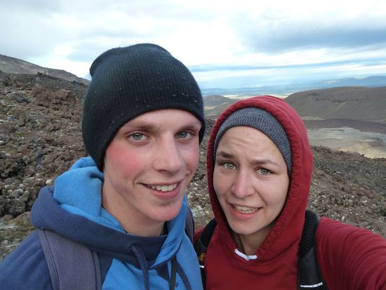 Beim ersten Anstieg kamen wir ganz schoen ins schwitzen.