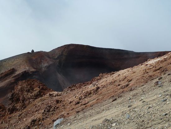 Doch dann lichtete sich der Nebel und der Red Crater kam zum Vorschein.
