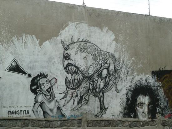 Feine Graffitis gibts ueberall