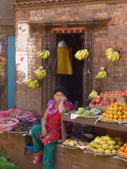 In den Gassen von Bakthapur