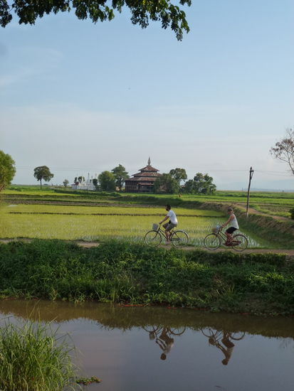 Mit dem Fahrrad die Umgebung erkunden