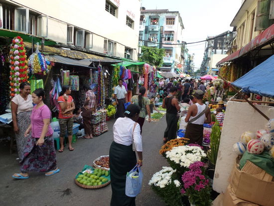 Markt in Yangon
