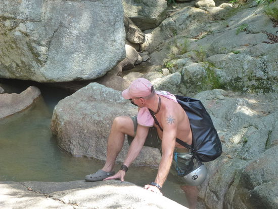 Kletterpartie zu den oberen Ebenen