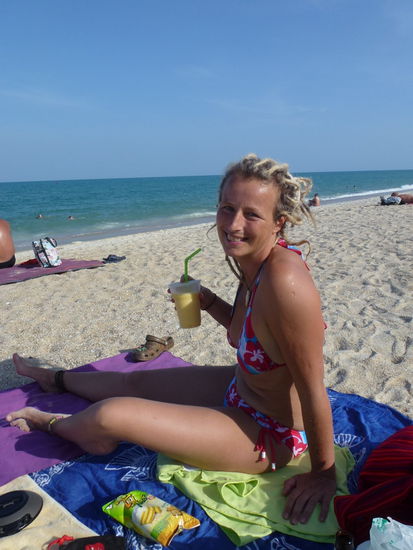 Yippih, endlich sonnen, baden, chillen und.....Mangoshake! I like it!