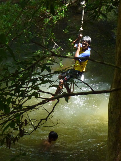 Am Paradieswasserfall...Tarzanspielen inklusiv!