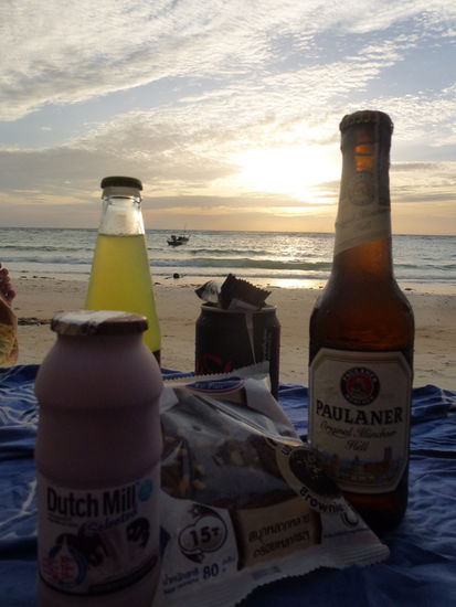 Sonnenuntergangsgedeck