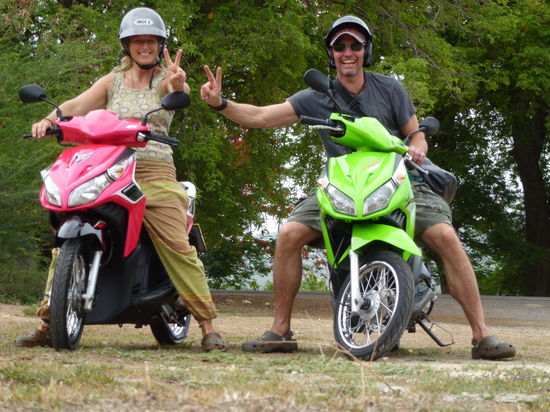 Spass! Beim Mopedfahren ohne zu frieren