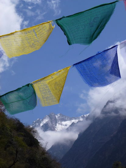 Ich liebe diese Gebetsfahnen