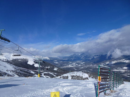 Leere Pisten und einen Blick bis nach Jasper, was will man mehr zum Abschied!