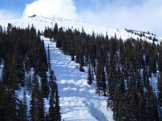 Hier fährst du einfach mal zwischendurch deine Piste alleine!