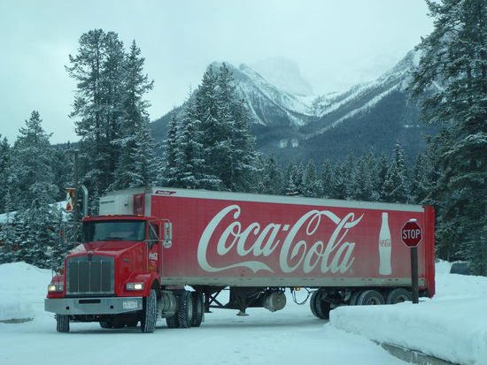 Der Coca Cola Weihnachtstruck im Februar