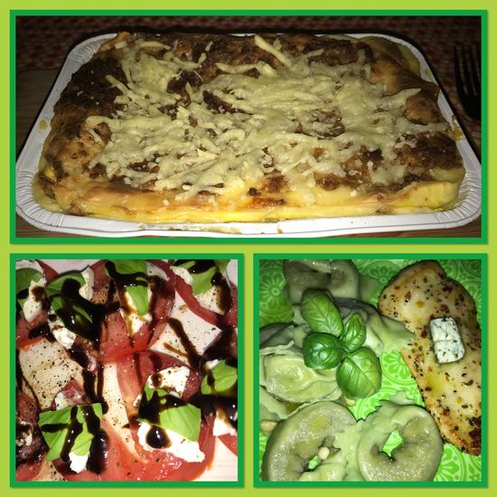 Hhhhmmmm Jam Jam!!! Also die Lasagne war lecker! Aber eben nur lecker! Aber die Tortellini !!! Wow, ein Gedicht!!! Einfach nur angeschwenkt in Salbeibutter und gerösteten Pinienkernen! Sooooo lecker!!! Da hab ich mir den Regen heute schön gefuttert!!!