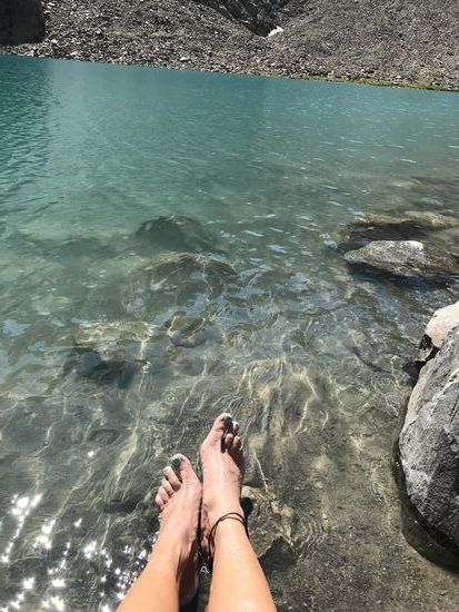 Eiskaltes Gletscherwasser