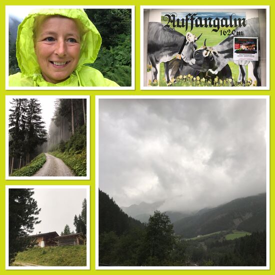 Vorher! Aufstieg im Regen