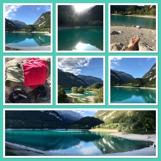 Das Ziel! Lago di Tenno! Ab in die Fluten!