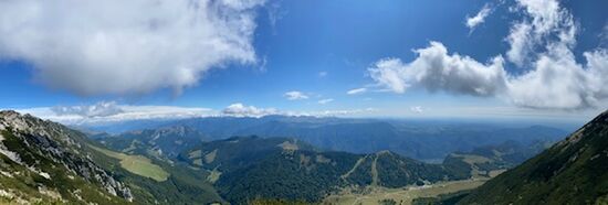 Wundervolle Aussicht auf dem ganzen Weg