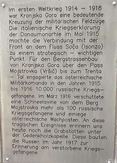 Hintergrund der Kapelle