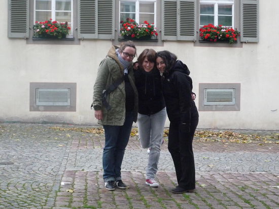 ...und natürlich den roten Geranien und dem Abschied von den Besten im idyllischen "Städtle"...