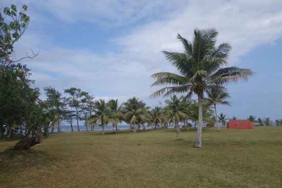 Campingplatz. Nächstes Mal bringe ich ein Zelt mit nach Vanuatu!