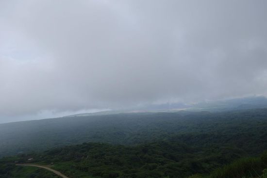 Die von weitem zu sehende Aschewolke