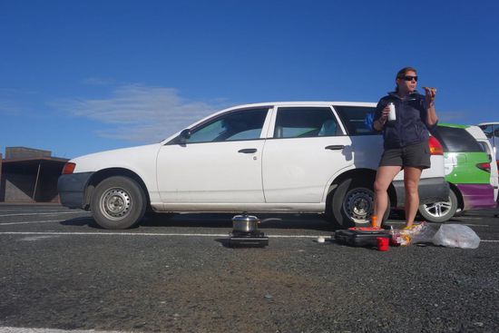 Frühstück am nördlichsten Zipfel Neuseelands
