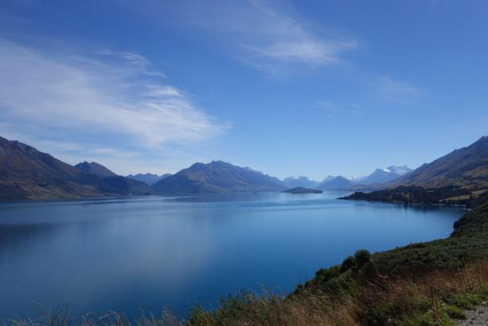 Lake Wakatipu an dem Queenstown liegt