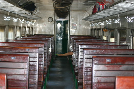 Und hier ist sie nun, die "Holzklasse"