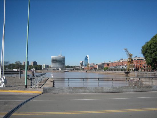 Blick in den Binnenhafen