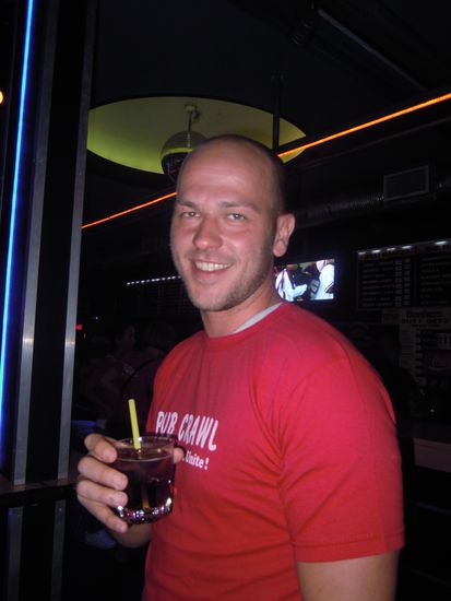 Sebastian mit seinem Lieblingsgetränk