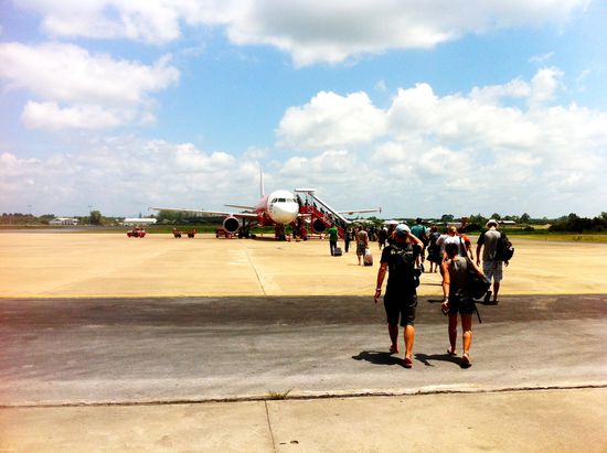 Auf dem Weg zu unserem Flieger nach KL