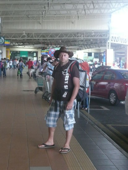 Angekommen am Flughafen Kuala Lumpur