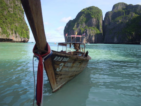 Unser Longtailboot am Maya Bay